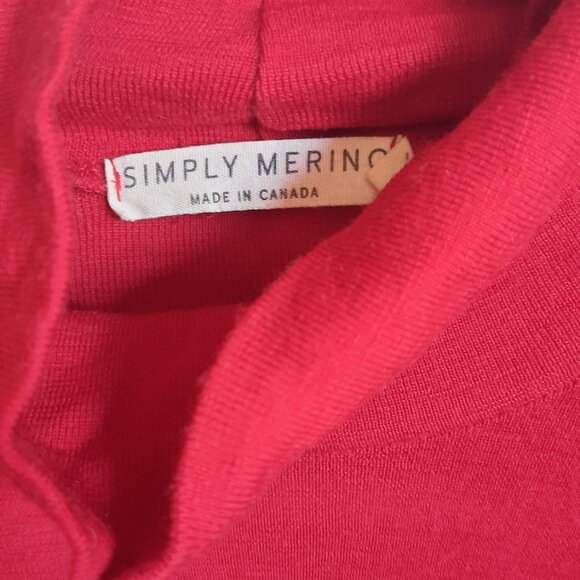 Simple Merino turtleneck in red/rouge size xlarge - Picture 8 of 12